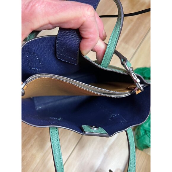 ✺✺ AUTHENTIC TORY BURCH Green Small Perry Handbag/Crossbody  ✺✺ - Picture 8 of 11